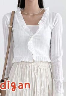 全新韓製白色 Cardigan64204783684097110