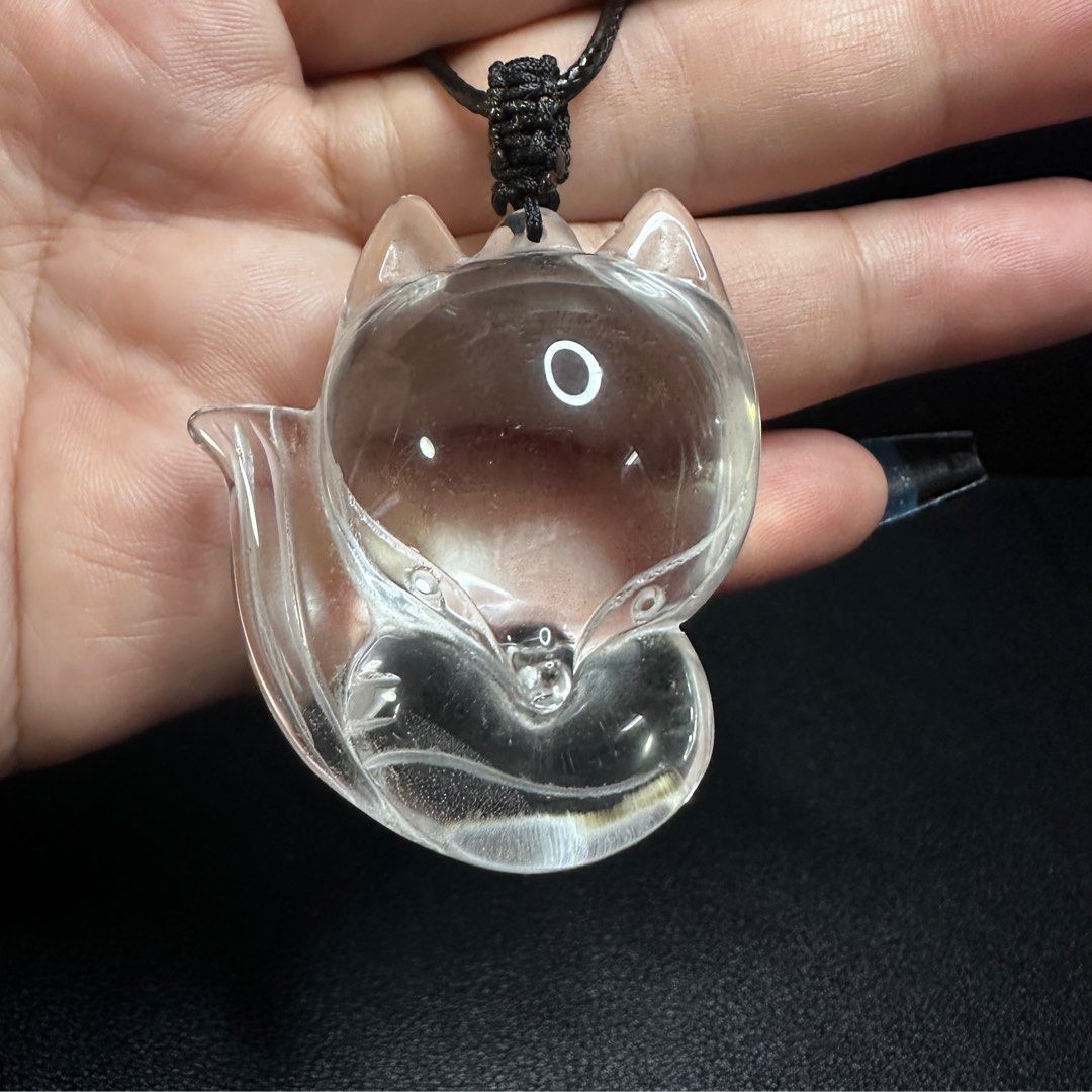 Fox crystal pendant on sale