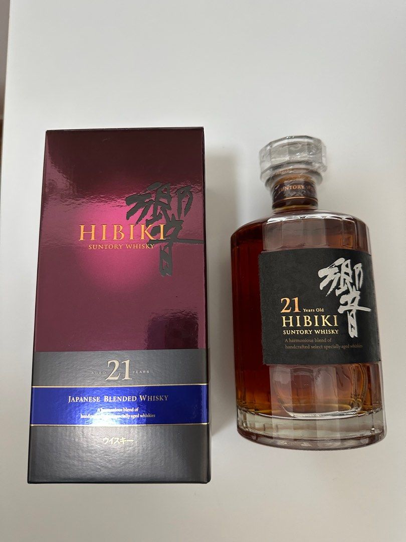 響Hibiki 21 年(全新未開封連盒), 嘢食& 嘢飲, 酒精飲料- Carousell