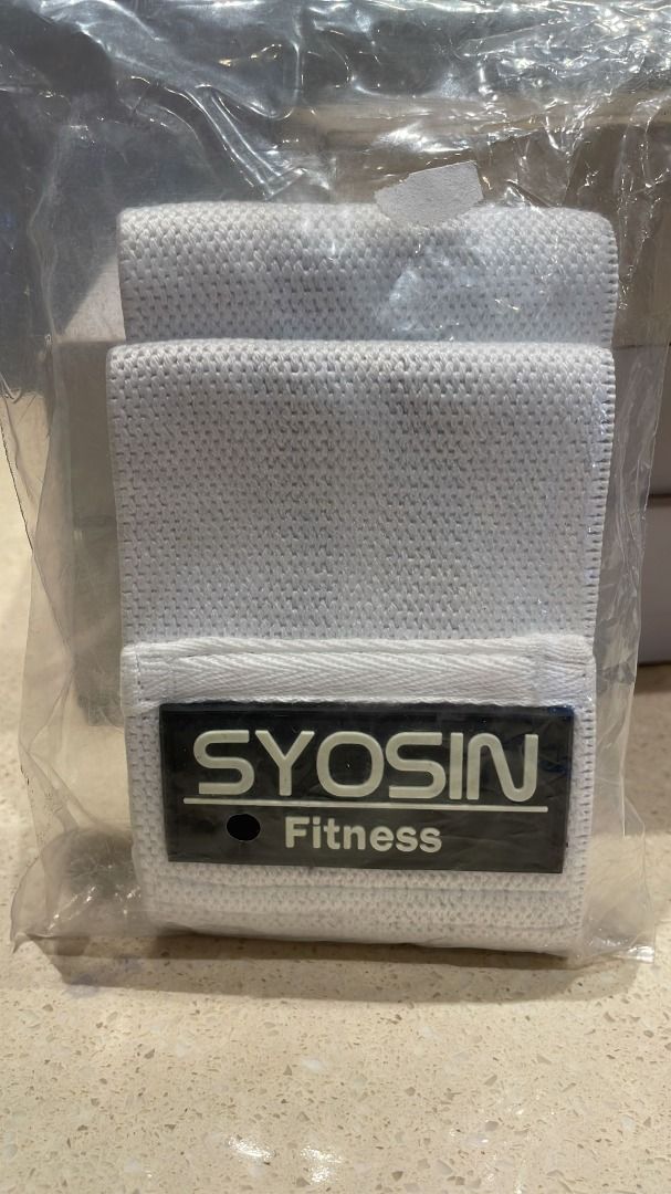 SG LOCAL STOCK 2112 SYOSIN FITNESS HIP RESISTANCE BAND WHITE Sports Equipment Exercise Fitness Toning Stretching Accessories on Carousell