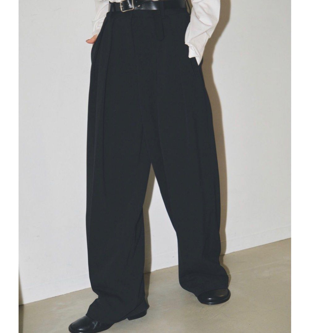 4折日本Todayful doubletuck Twill Trousers 西裝長褲, 女裝, 褲＆半截