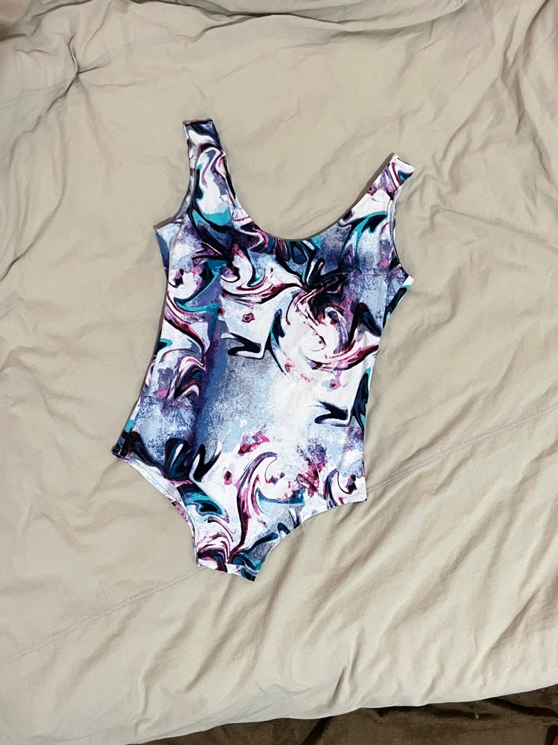 Abstract Bodysuit / One Piece Bikini, Women's Fashion, Swimwear