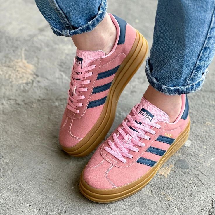 adidas gazelle bold pink glow order Carousell