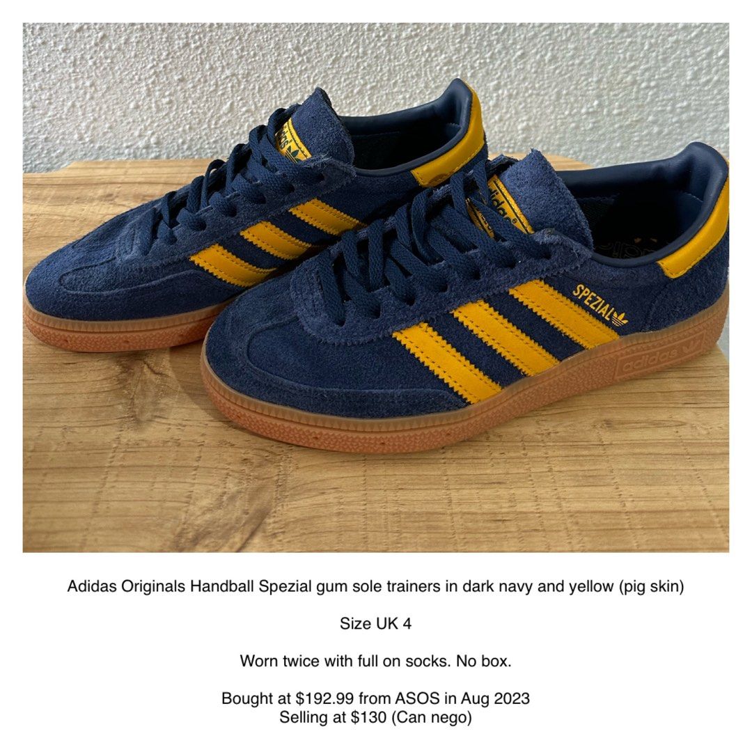 Adidas spezial cheap blue and yellow