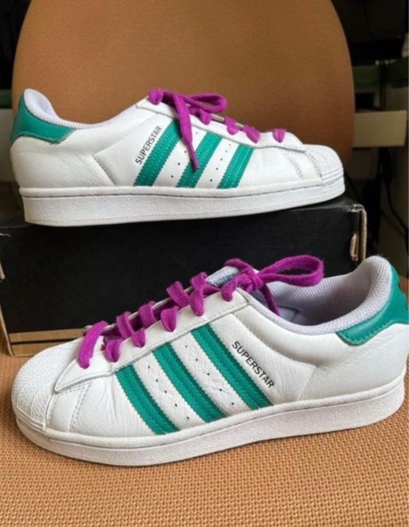 Adidas superstar blush green on sale 39