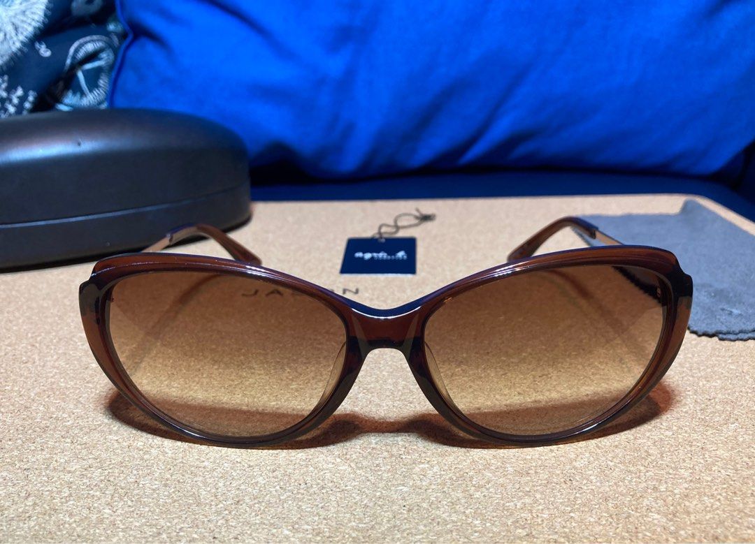 agnes'b Sunglasses 太陽眼鏡淡茶色, 名牌, 飾物及配件- Carousell