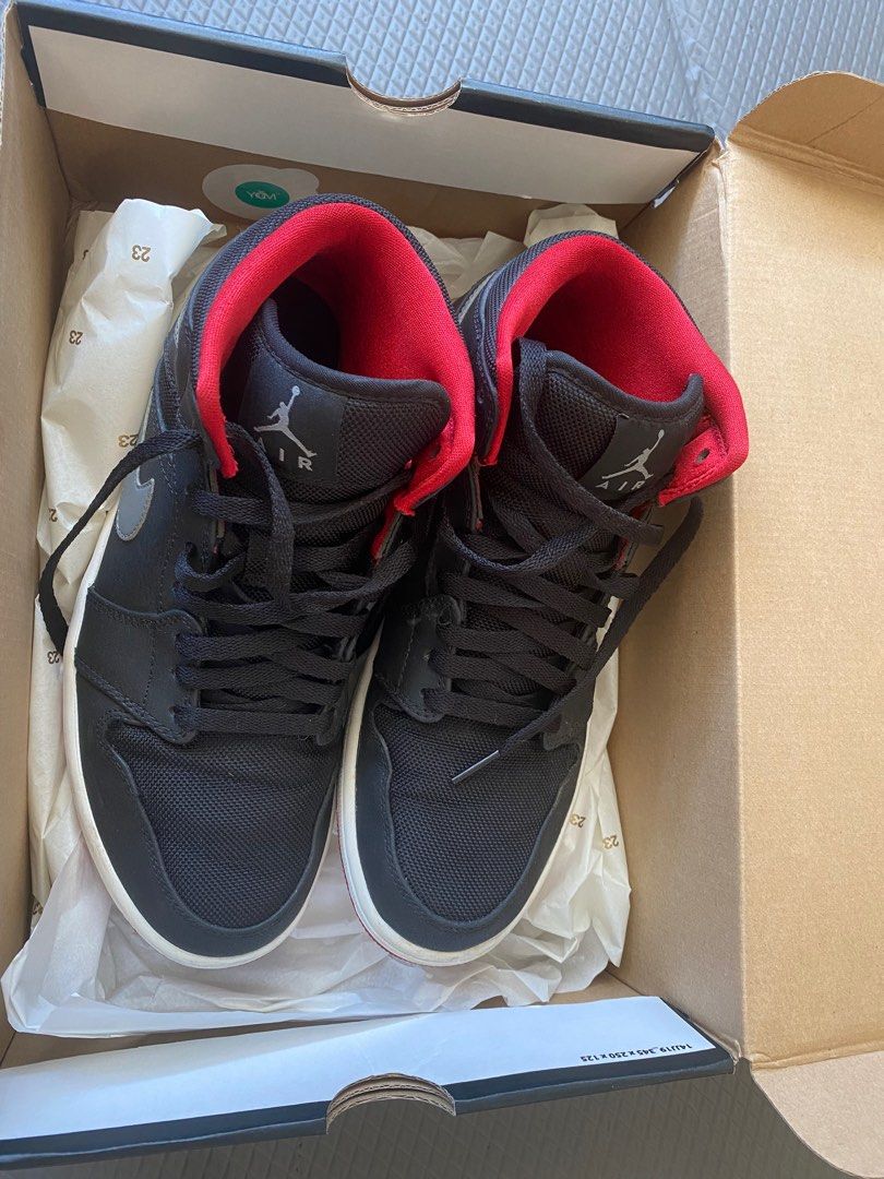 Air Jordan 1 Retro Red and Black Rare Size 9 US Carousell