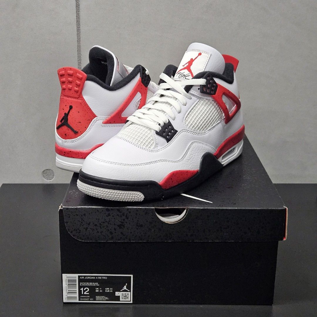 Air Jordan 4 X Supreme, Men's Fashion, Footwear, Sneakers on Carousell