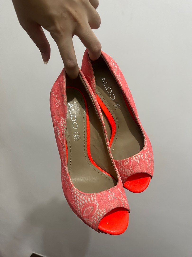 Aldo orange deals heels