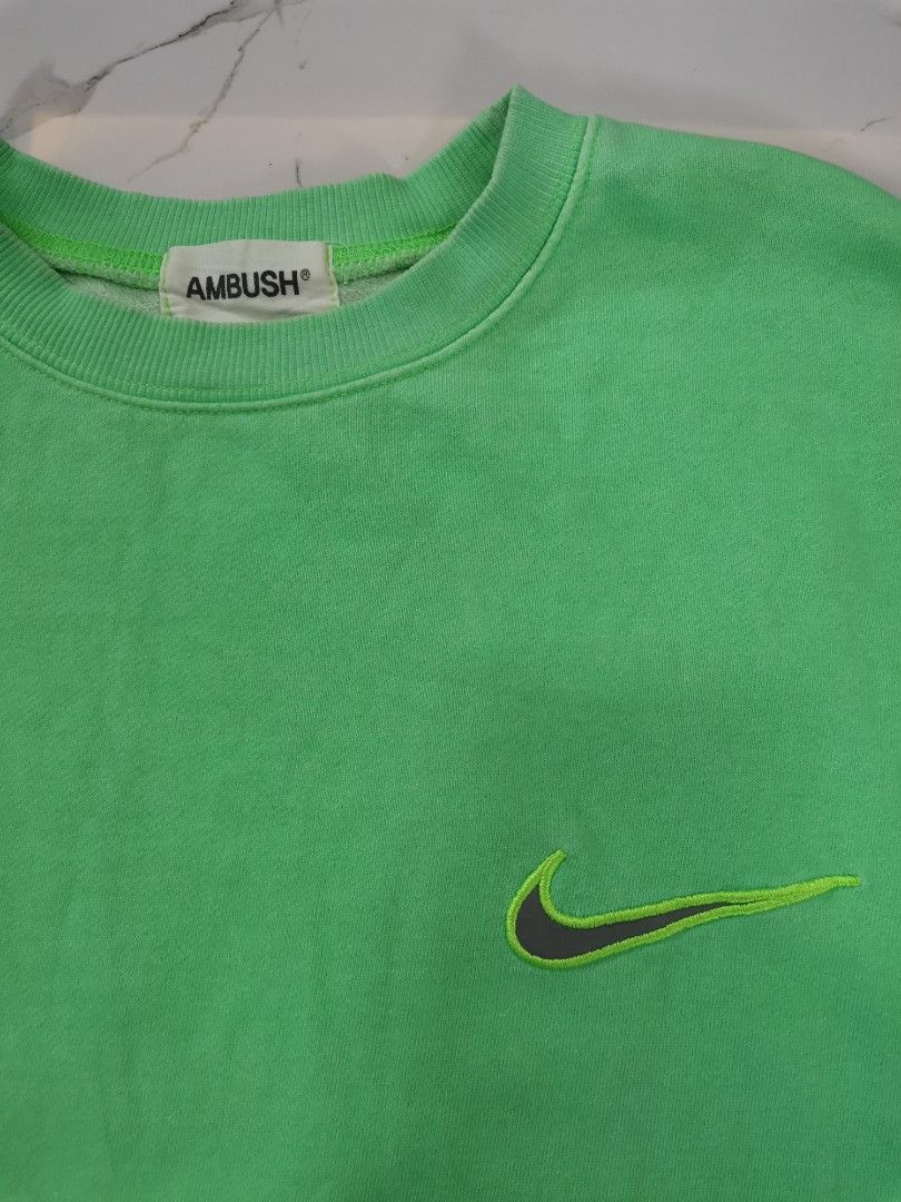 Ambush x Nike Sweater (Category: Coats, Jackets and Outerwear) located in Calapan. Submitted by lucasthrifts (Listing ID 1256287372, Image 3). Description: Very good condition Minor issue maliit na stain Large oversize 1500 add shipping fee.