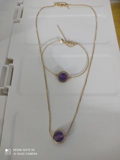 Amethyst and 14 k gold