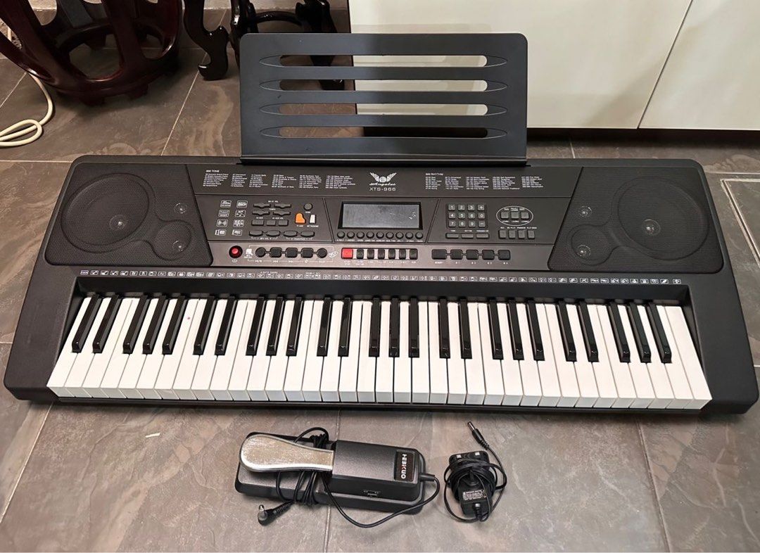 ANGELET 61 KEY DIGITAL PIANO TOUCH ELECTRONIC KEYBOARD XTS 966
