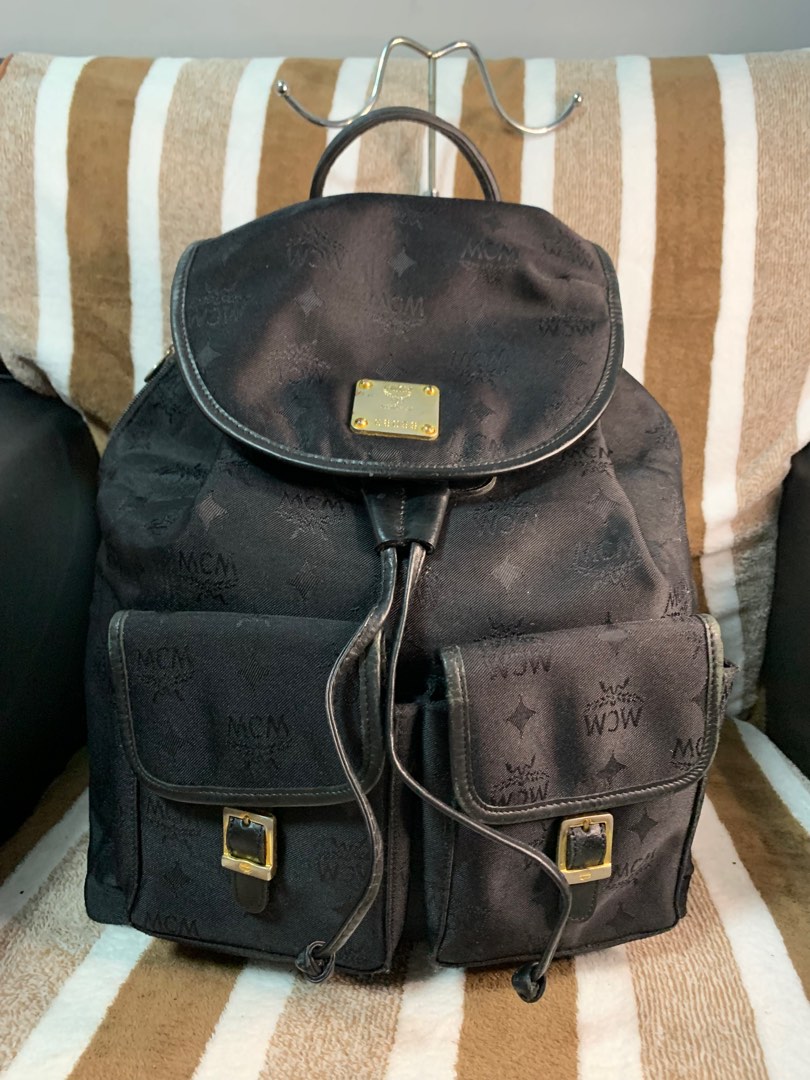 MCM Nylon Backpack, Luxury, Bags & Wallets on Carousell