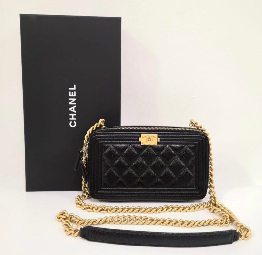 CHANEL Classic Flap Phone Holder with Detachable Chain 