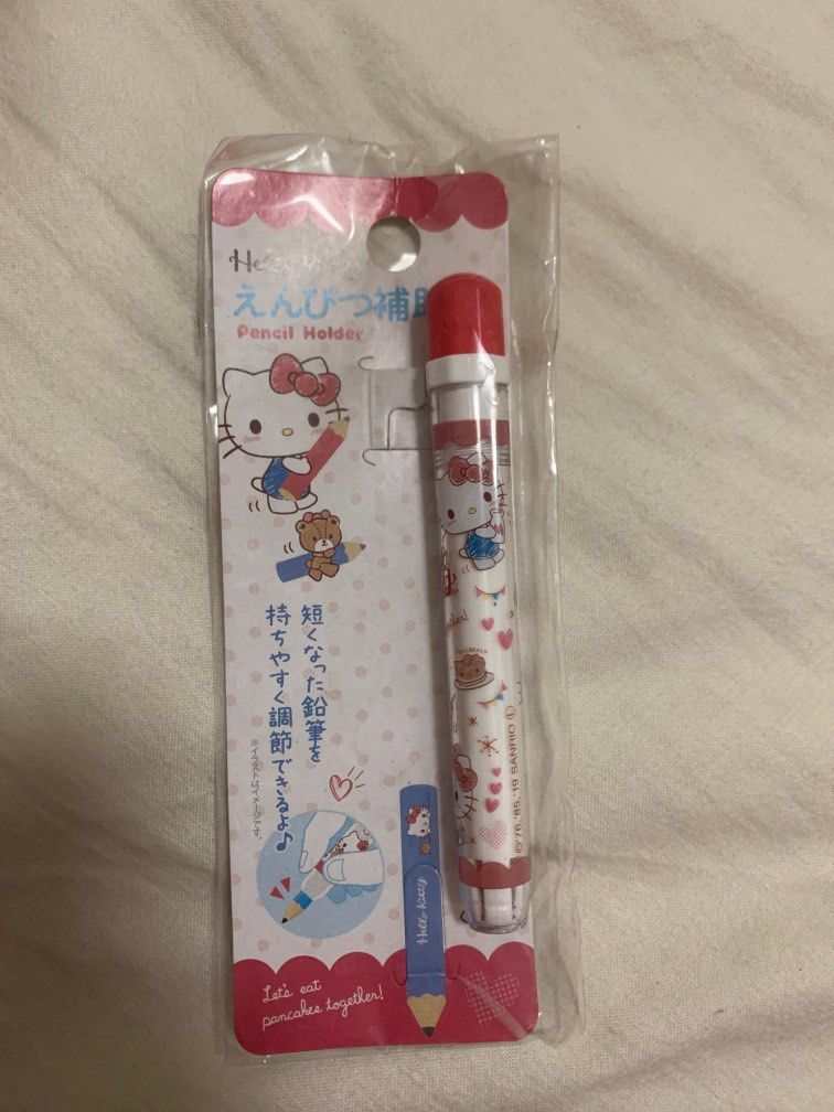Authentic Daiso sanrio hello kitty pencil holder, Hobbies & Toys