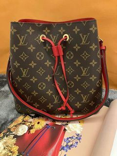 Complete Used Once Louis Vuitton Neo Noe Monogram. Bought LV Greenbelt!  With Receipt, Luxury, Bags & Wallets on Carousell