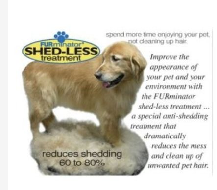 Dog grooming outlet deshedding treatment