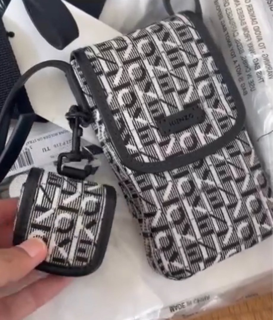 AUTHENTIC KENZO PHONE POUCH SLING BAG iPOD CASING Luxury Bags Wallets on Carousell