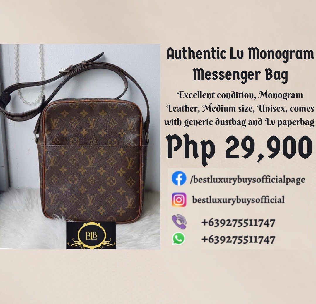 LV unisex sling bag, Luxury, Bags & Wallets on Carousell