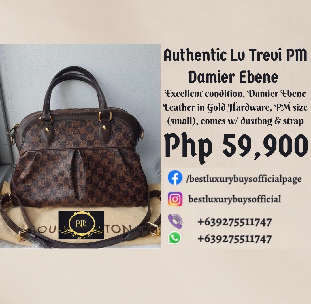 Fake Vs Real Louis Vuitton Damier Trevi PM Bag Review Philippines
