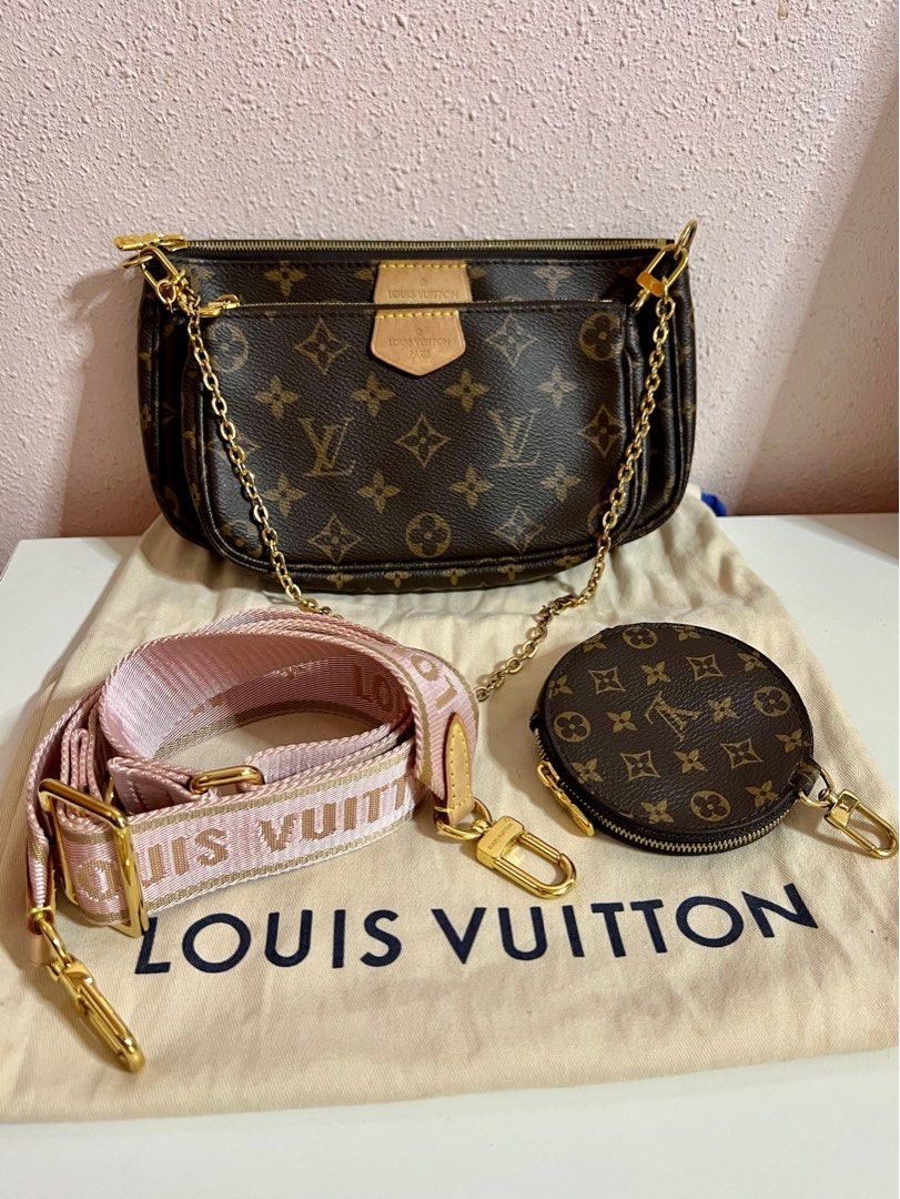 ☑️Authentic LV Multi Pochette Accessoires Rose Clair Monogram M44840,  Luxury, Bags & Wallets on Carousell