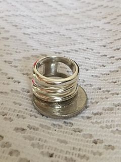Authentic Tiffany & Co Spiral Silver Ring