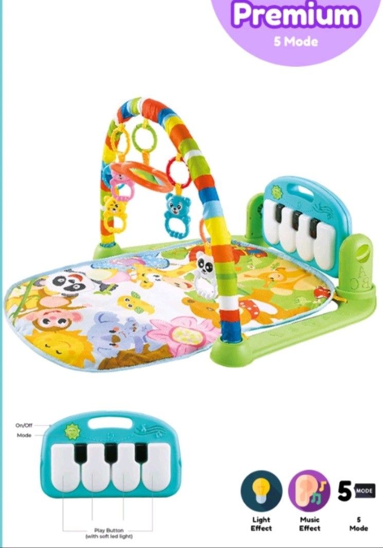 Baby foot piano toy top