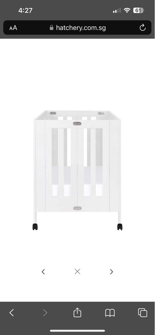 Babyletto Crib full size and foldable with bed conversion, Babies