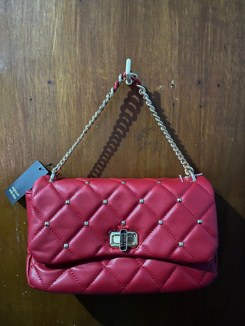 Badgley mischka purse best sale red