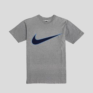Baju kaos vintage nike big swoosh 90s