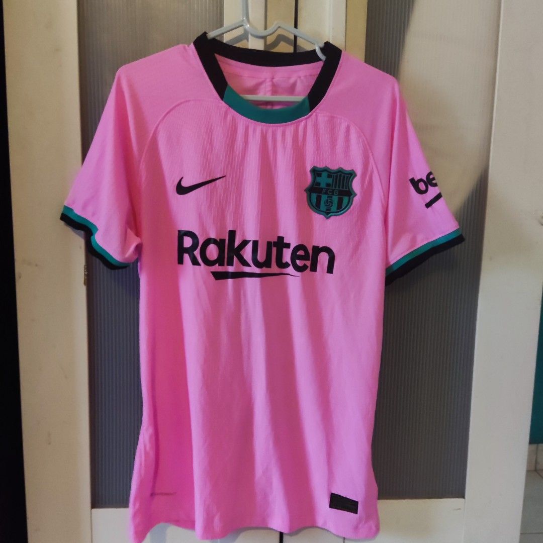 Barcelona away jersey pink sales