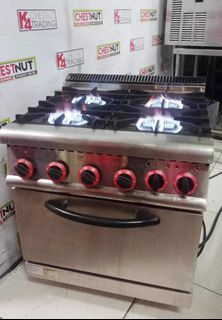 Besterm 4 Burner Gas Range with Electric Oven