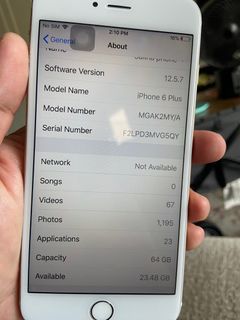 [BH 100%] used iphone 6 plus 64g