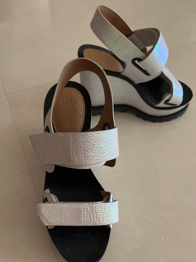 Black and White Marc Jacobs wedges Women s Fashion Footwear