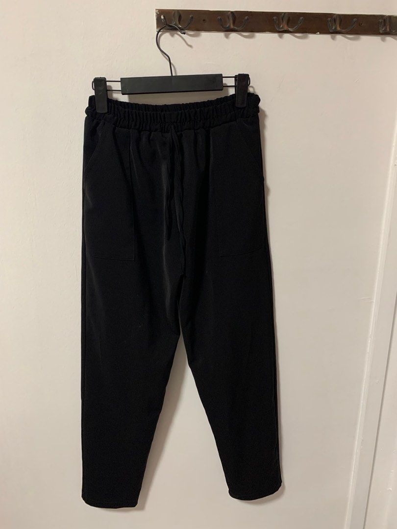 Black Jogger Pants, Women's Fashion, Bottoms, Other Bottoms on Carousell
