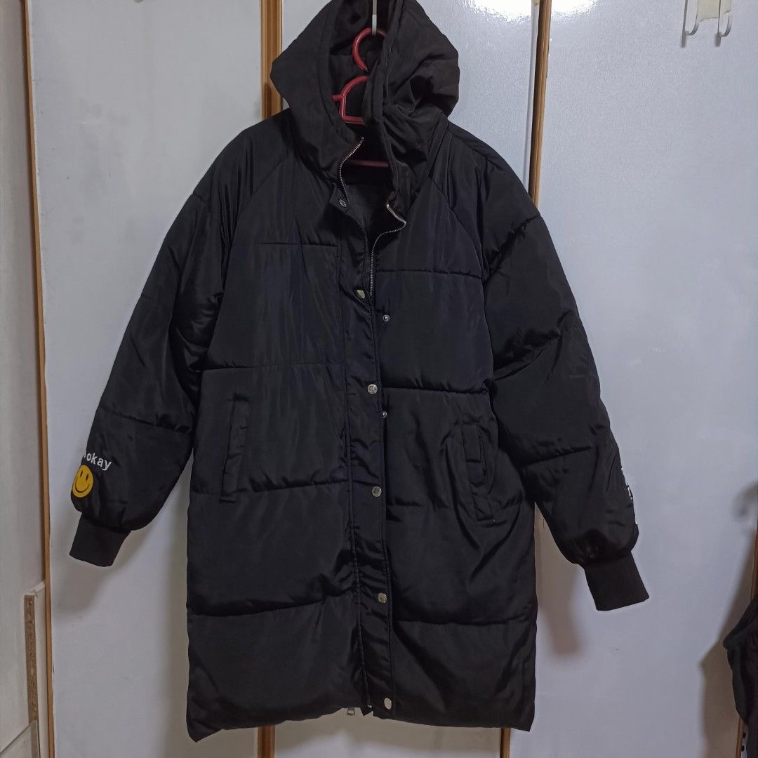 Mens black discount winter jacket
