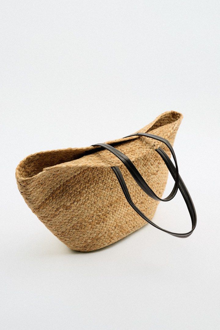 BNWT Zara Jute Tote Bag