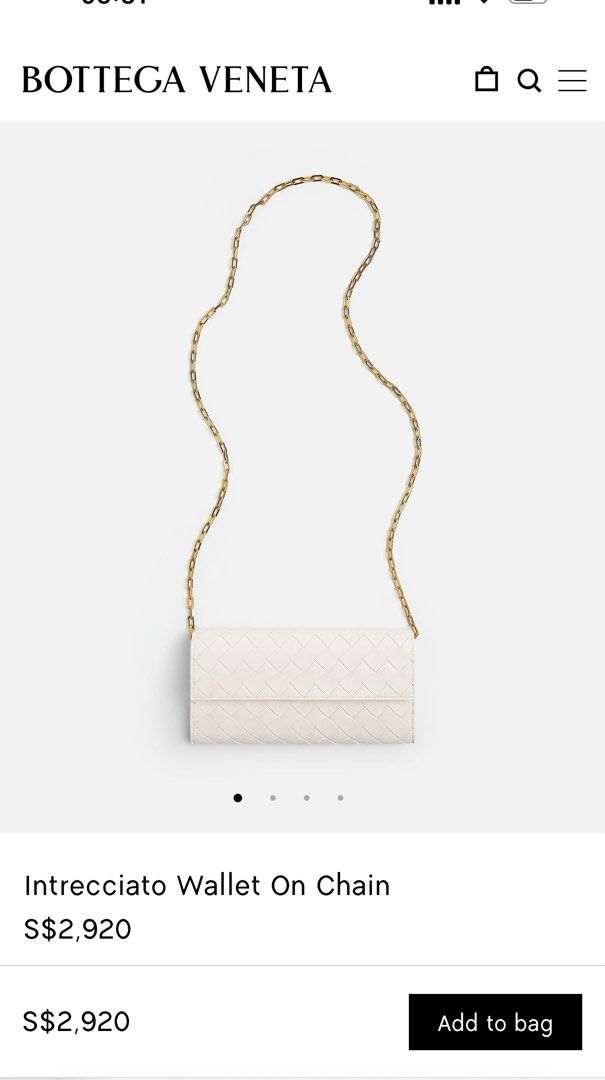 Bottega Veneta wallet on chain
