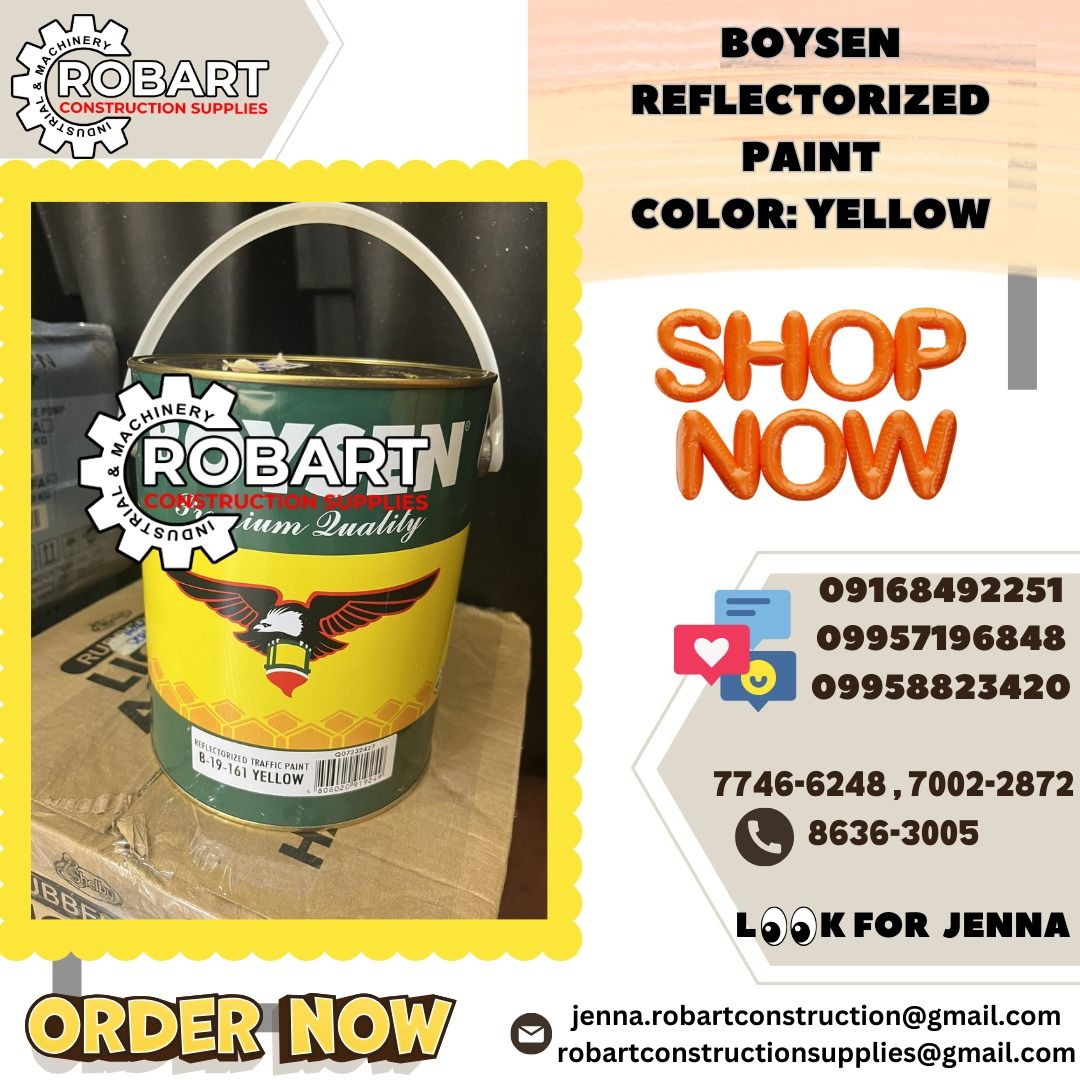 boysen reflectorized paint color yellow, Commercial & Industrial
