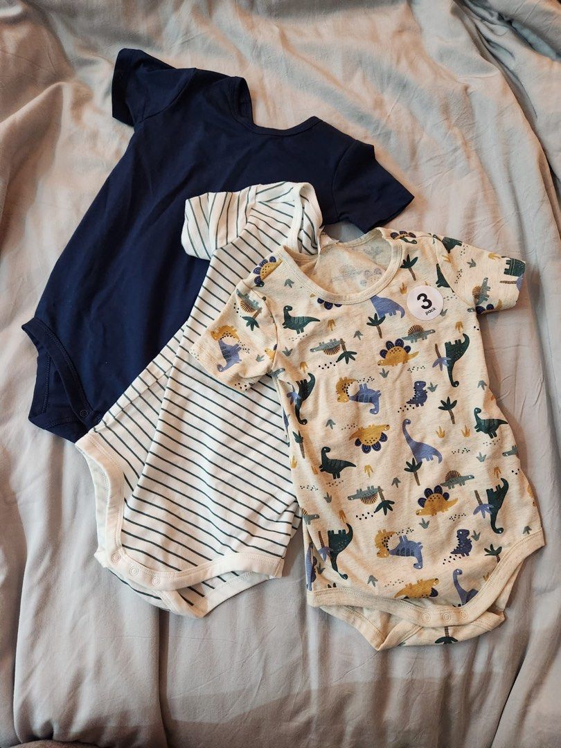 Brand New Anko Baby Onesies romper 18 to 24 months Navy blue