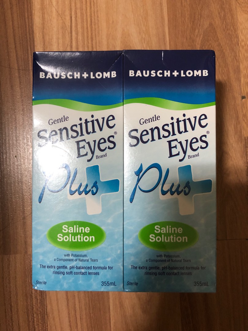 [Brand New] BAUSCH+LOMB Sensitive Eyes Plus Saline 355ml Twin Pack X 2