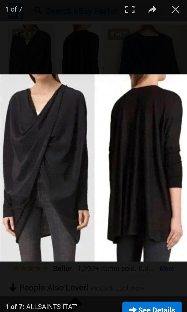 All saints hotsell itat shrug cardigan