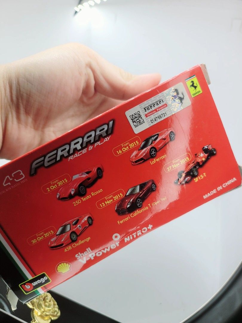 FERRARI 250 TESTA Rossa Prova 58/59 Red Bang code 7135 échelle 1/43 EUR