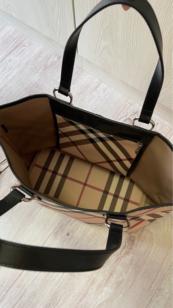 Burberry black nova check handbag online