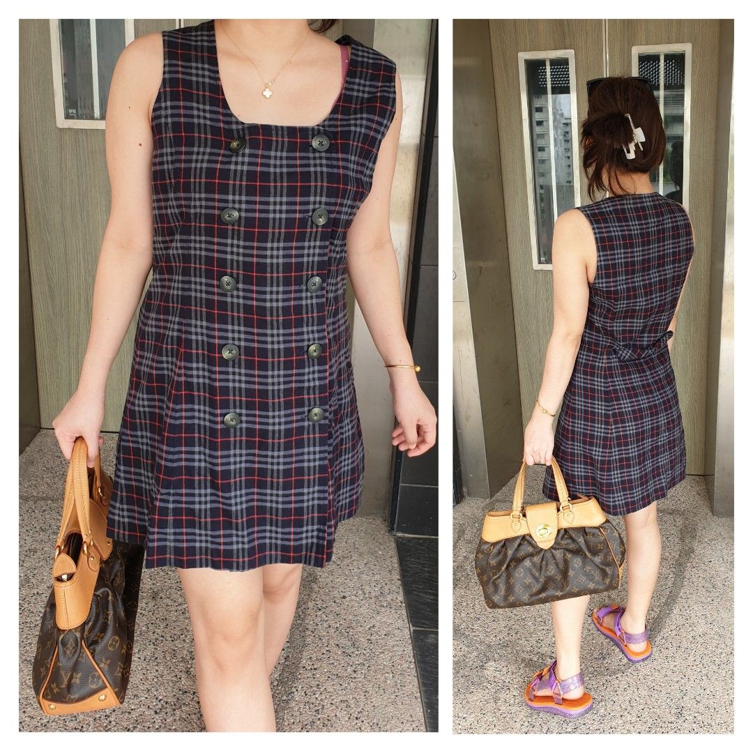 Burberry Checkered Dress Luxury Apparel on Carousell