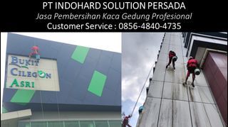 CALL 0856-4840-4735 Tarif Harga Jasa Rope Access Pengecatan Pembersihan Kaca Dinding Gedung Bertingkat Kanigoro Nganjuk Karawang Bekasi Cilegon