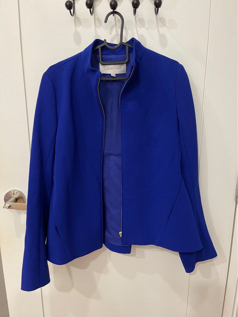 Calvin klein royal blue blazer hotsell