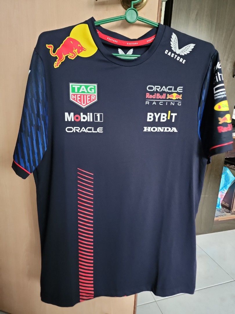 Castore Oracle Red Bull Racing F1 2023 shirt, Men's Fashion, Tops