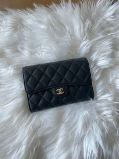 CHANEL MATELASSE Plain Leather Folding Wallet Folding Wallets