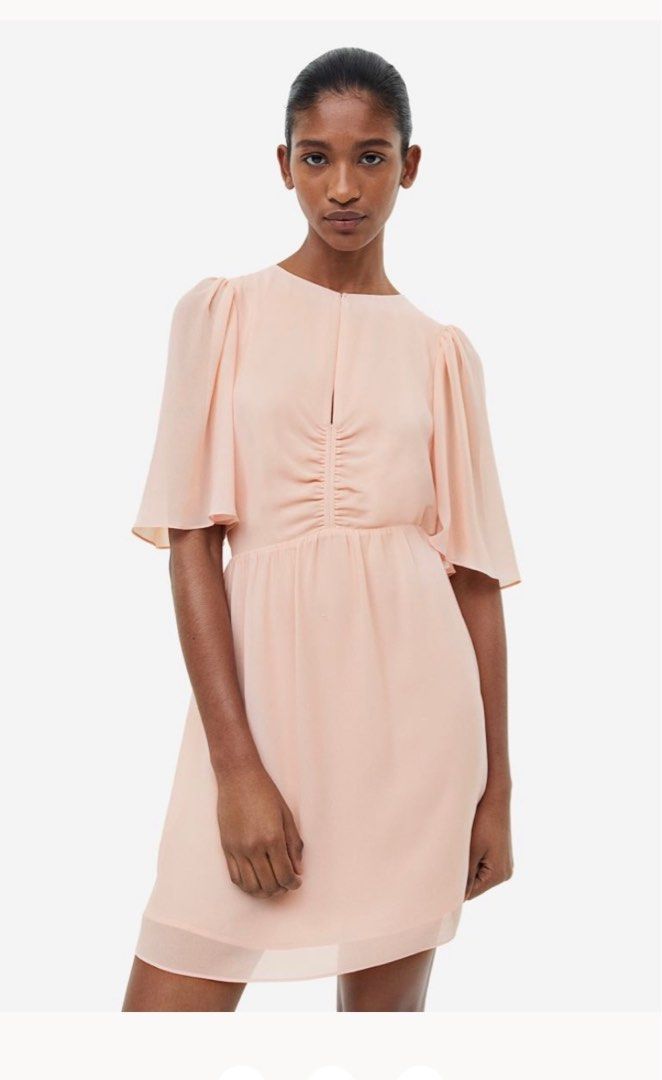 H&m butterfly sleeve dress on sale